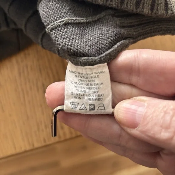 G H Bass Co Sweater Men's XL Long Sleeve 1/4 Zip Green Pullover Ribbed - Picture 9 of 10